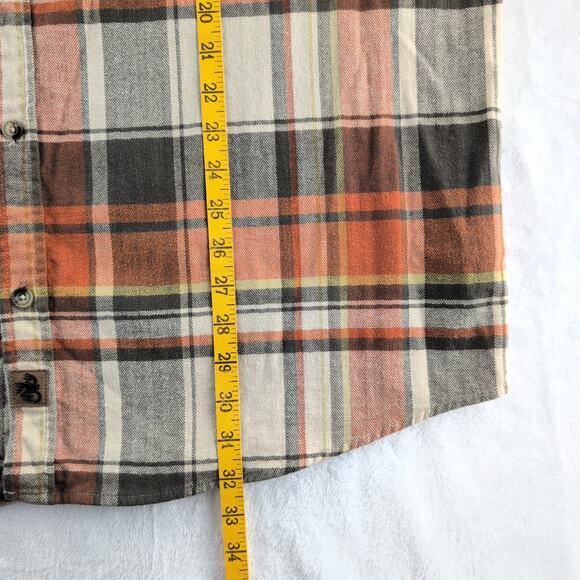 Legendary Whitetails Men's Casual Plaid Shirt - Rust, Black, Ivory - Picture 6 of 8